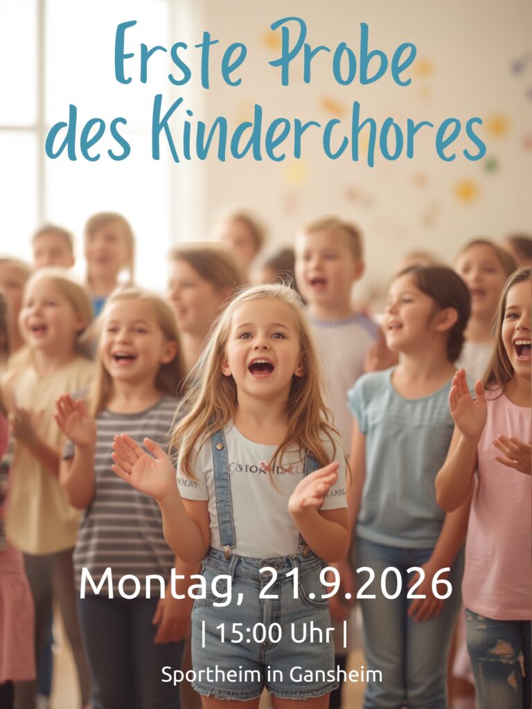 Erste Probe des Kinderchor rrr